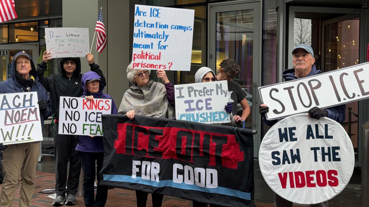 Protesters oppose ICE plan to use warehouses as immigrant detention centers